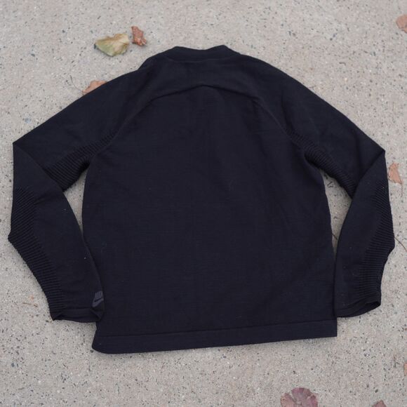 Nike Tech Pack Knit Full Zip Bomber Jacket Black Mens M Water Repellent - Picture 12 of 16